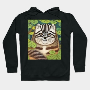 The Cute and Curious Pallas's Cat: A Mysterious Feline of Central Asia Hoodie